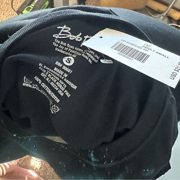 Bob Ross Mens Small NWT Short Sleeve Tshirt - Picture 5 of 5